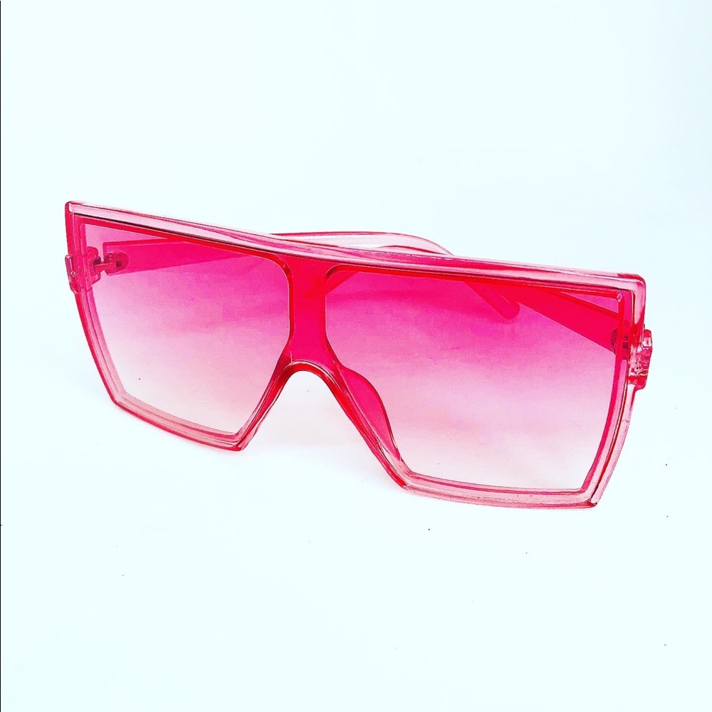 Pink Tint Square Glasses